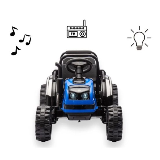Elektritraktor haagisega Farmer, sinine