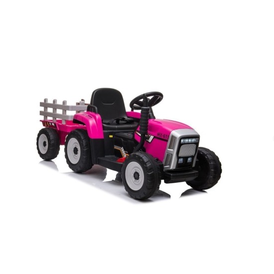 Elektritraktor haagisega XMX611, roosa
