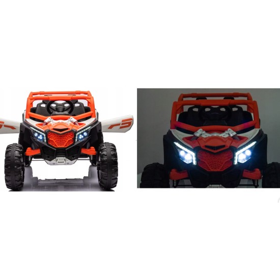 Elektriauto lastele Buggy UTV NEL-901 Black 4x4, must