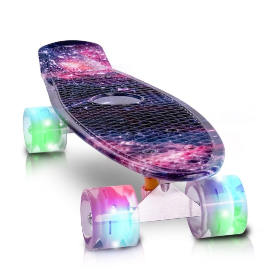 Laste rula valgustatud LED-ratastega MalPlay, 56 cm