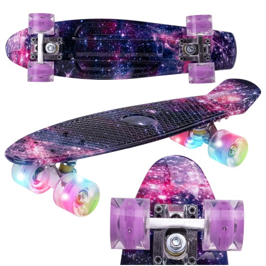 Laste rula valgustatud LED-ratastega MalPlay, 56 cm