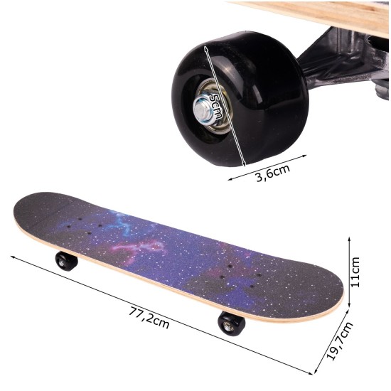 Puidust suur rula, ABEC-5 rattad, 100 kg