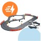 Mänguautode rada Top Turbo, 300 cm, 2 LED-autot, 2 pulti