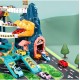 Dinosauruste autorada garaažiga, 6 tasandit, liftid ja 4 autot