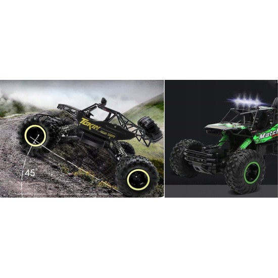 RC-auto „Rock Crawler“ 1:12 4WD METAL, roheline