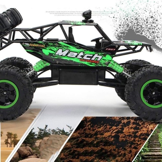 RC-auto „Rock Crawler“ 1:12 4WD METAL, roheline