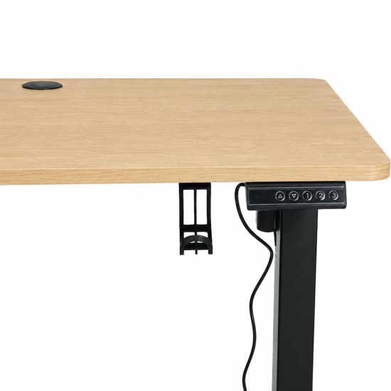 Reguleeritav elektriline laud 120x60 cm, pruun