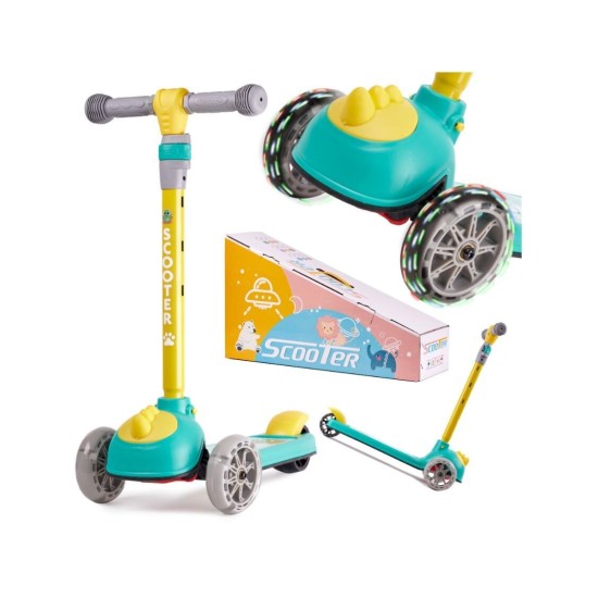 Kolmerattaline roller LED DINOSAUR