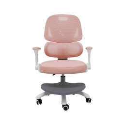 Laste laua tool, ergonoomiline, pöörlev, kõrguse reguleerimise võimalusega, roosa