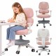 Laste laua tool, ergonoomiline, pöörlev, kõrguse reguleerimise võimalusega, roosa