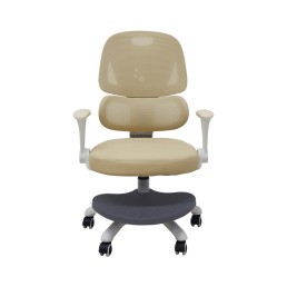 Laste laua tool, ergonoomiline, pöörlev, kõrguse reguleerimise võimalusega, beež