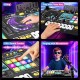 Laste DJ-pult mikrofoniga, klahvpillide, Bluetoothi ja DJ-plaadimängijaga