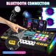 Laste DJ-pult mikrofoniga, klahvpillide, Bluetoothi ja DJ-plaadimängijaga