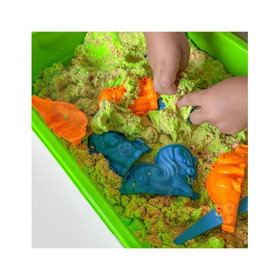 WOOPIE kineetiline liiv 1,5 kg XXL ZOO Safari komplekt vormidega