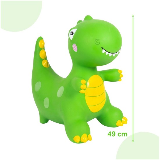 Täispuhutav kummist hüppelaud Dinosaurus pumbaga, 49 cm