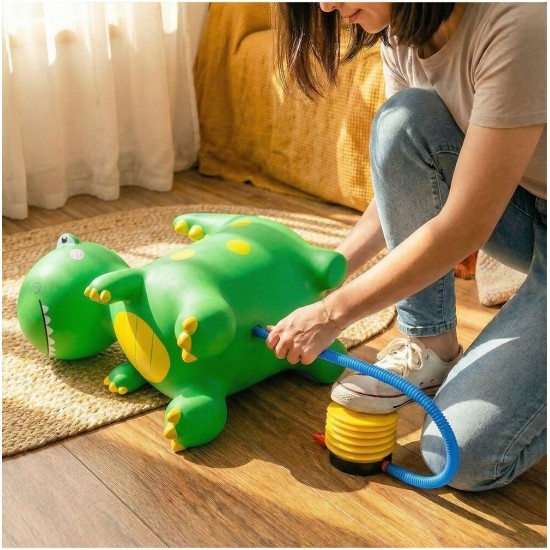 Täispuhutav kummist hüppelaud Dinosaurus pumbaga, 49 cm