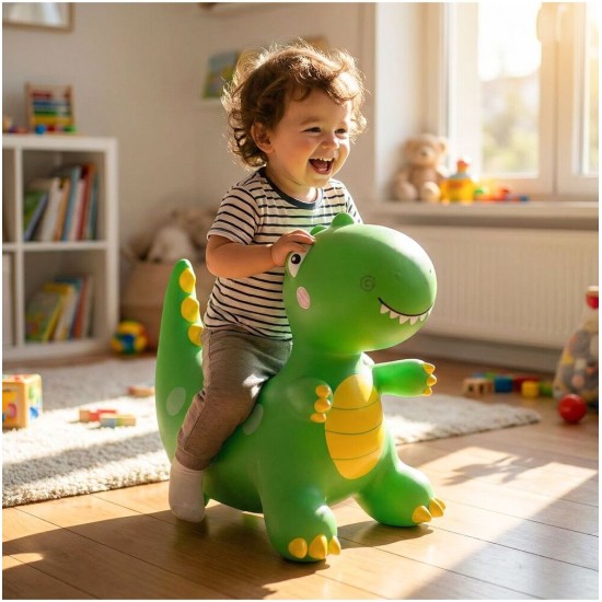 Täispuhutav kummist hüppelaud Dinosaurus pumbaga, 49 cm