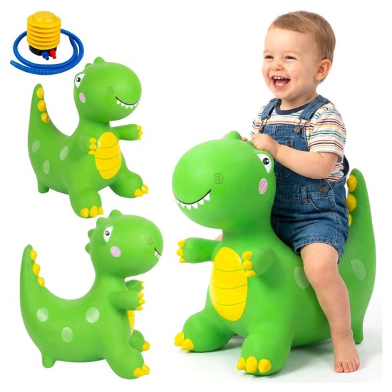 Täispuhutav kummist hüppelaud Dinosaurus pumbaga, 49 cm