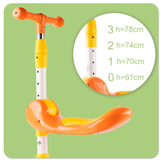 Kolmerattaline istmega roller, Cat 2in1