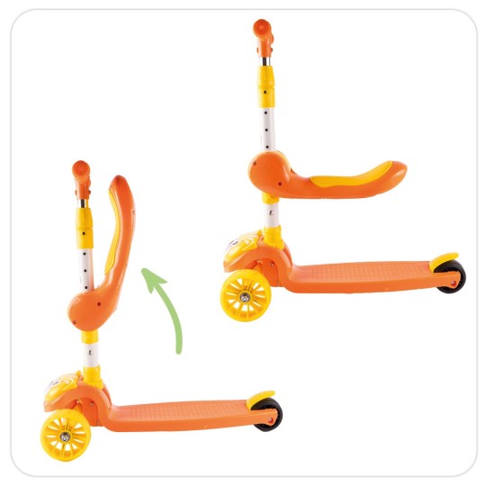 Kolmerattaline istmega roller, Cat 2in1