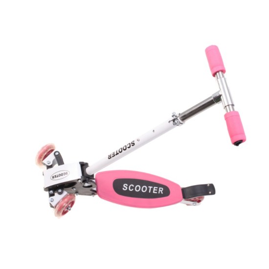 Kolmerattaline roller 69cm. roosa