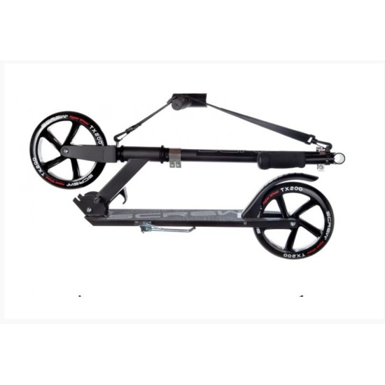 Alumiiniumist roller RAVEN STRAIGHT BLACK suure 20 cm. ratastel