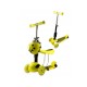 Kolmerattaline roller istmega 3in1 lepatriinu kollane