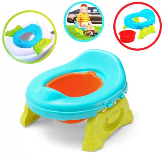 Kokkupandav pott 3in1 "Travel Potty" sinine