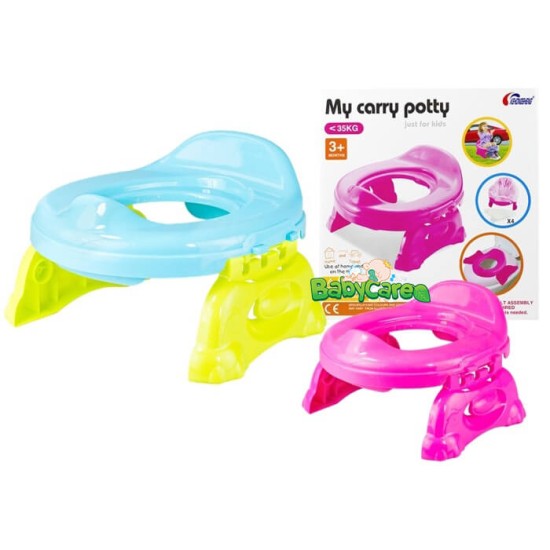 Sulankstomas naktipuodis "Travel Potty" rožinis