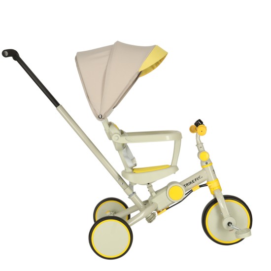Laste kolmerattaline jalgratas TRIKE FIX V4, Kollane-hall