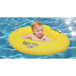 Pripučiamasis ryškiaspalvis plaukimo ratas „Swim Safe“