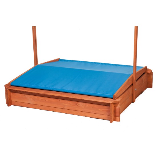 Liivakast katuse ja kaanega, 118 x 118 x 118 cm, oranž