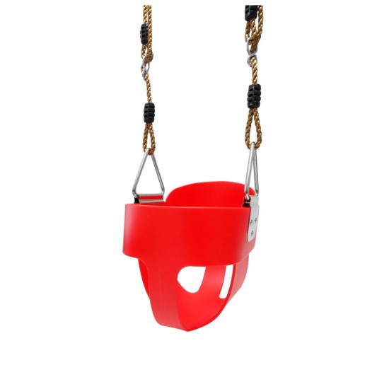 Vienvietės plastikinės sūpynės DELUXE RED