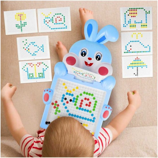 Montessori laste magnettahvel "Magpad", Rabbit Blue, 30 cm.