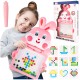 Montessori laste magnettahvel "Magpad", Rabbit Pink, 30 cm.