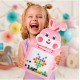 Montessori laste magnettahvel "Magpad", Rabbit Pink, 30 cm.