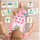 Montessori laste magnettahvel "Magpad", Rabbit Pink, 30 cm.