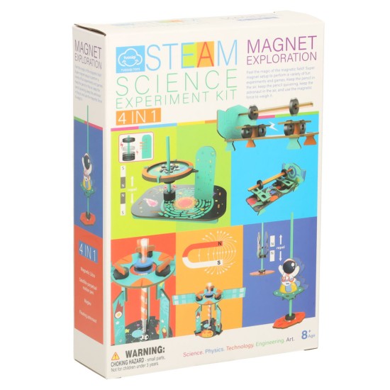 Tee-seda-ise teaduseksperimendi magnetiline 4in1 komplekt