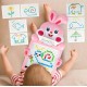 Montessori laste magnettahvel "Magpad", Rabbit Pink, 46.5 cm.