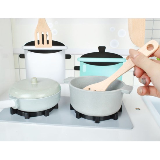 Multifunktsionaalne kaasaegne puidust köök Play Kitchen