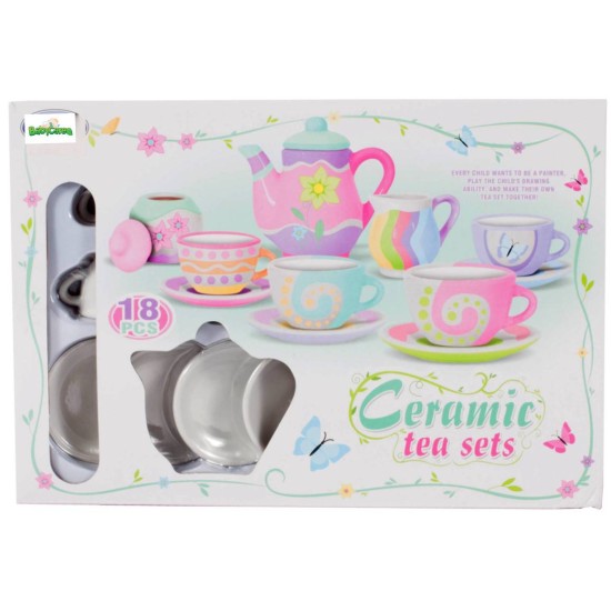 Mini teetasside komplekt kaunistuseks 18 eset