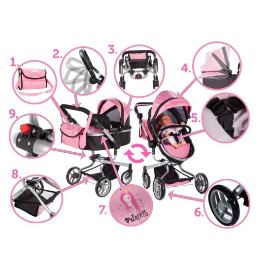 Nukukäru kotiga Princess 2in1