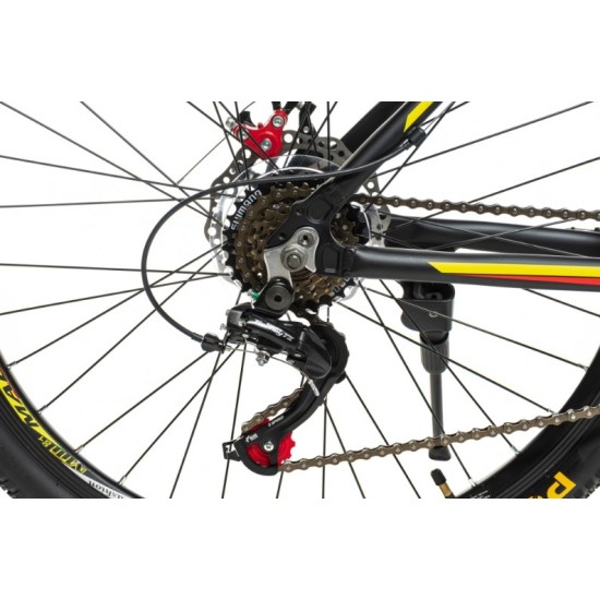 Dviratis MTB MalTrack TEAM ALLOY RED 26" SHIMANO (aliuminis)