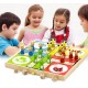 Medinis šeimyninis stalo žaidimas "Ludo"