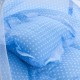Vaikiška turistinė lovytė su tinklelių  “ Blue ” 