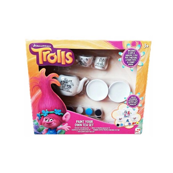 Trolls Porcelianinis  arbatos puodelių rinkinys