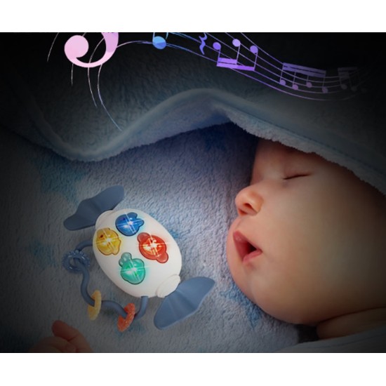 Muzikinis barškutis BABY RATTLE BLUE