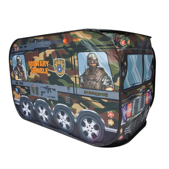 Mängutelk MILITARY + 50 värvilist palli