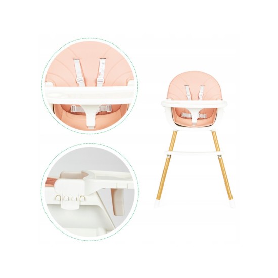 Söögitool Ecotoys Rose Uus 2in1