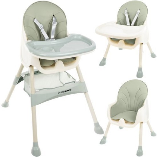 Söötmistool Kruzzel 3in1 Heleroheline
